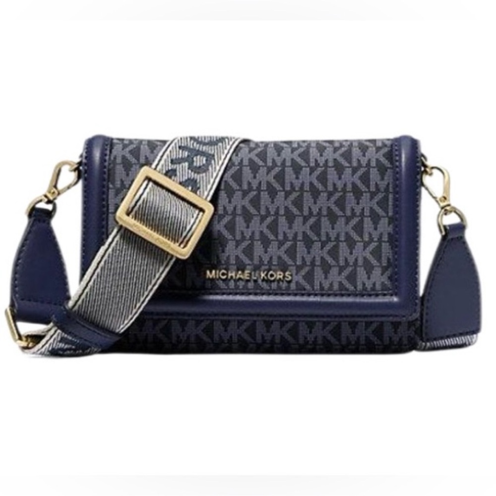 SOLD OUT! Michael Kors Monogram Navy Crossbody Bag